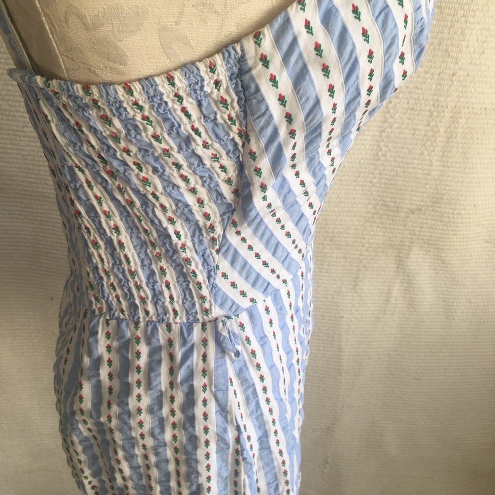 Updated! July 4th gold!! VTG 40s 50s Cotton Romper - Picture 3 of 8